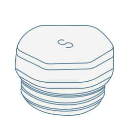 iconography image of a radiator blanking plug for bathroom radiators and towel rails