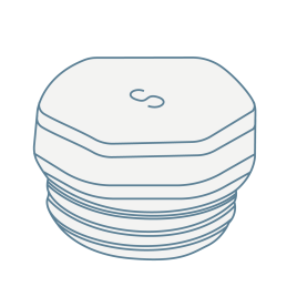 iconography image of a radiator blanking plug for bathroom radiators and towel rails