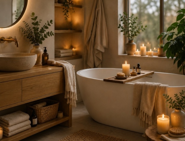 Hygge style bathroom