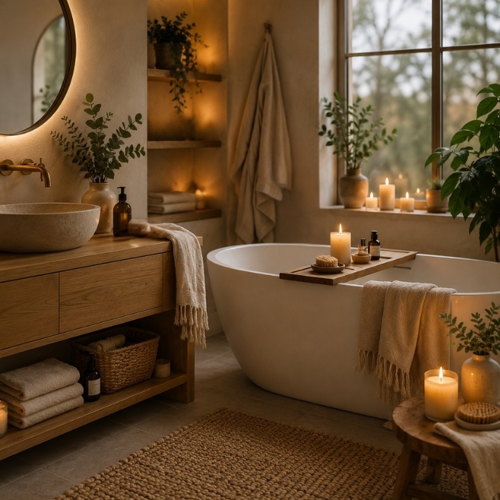 Hygge style bathroom