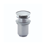 Photo of JTP Unslotted Click Clack Chrome Basin Waste Cutout