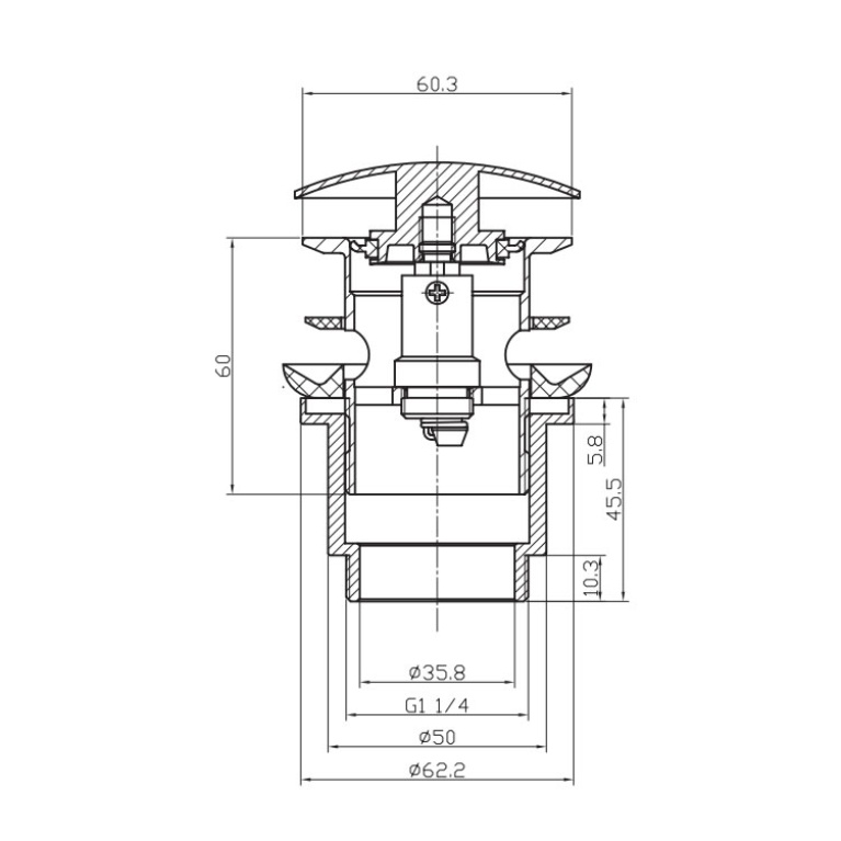 Crosswater Slotted Basin ClickClack Waste Sanctuary Bathrooms