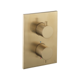Photo of Crosswater MPRO Brushed Brass Crossbox 1000 Valve Cutout