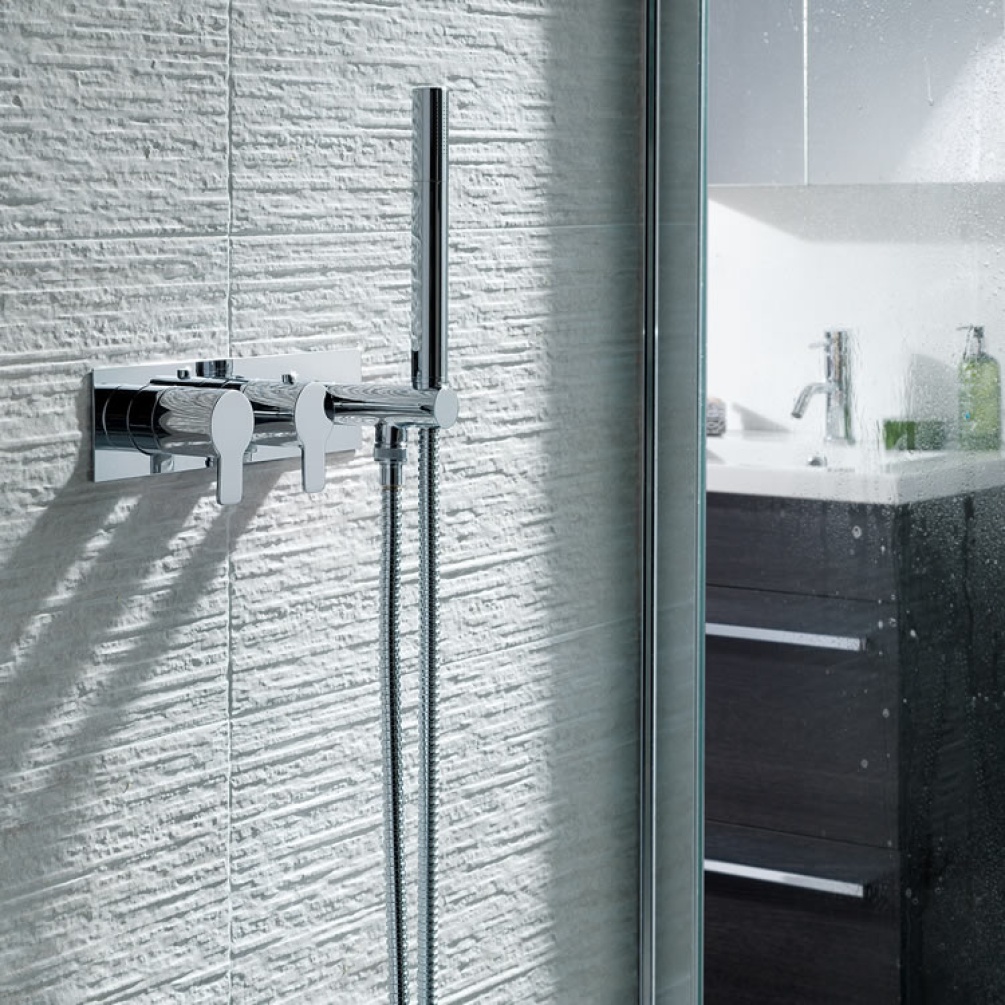 JTP Amore Thermostatic Concealed Shower Valve With Handset - Image 1