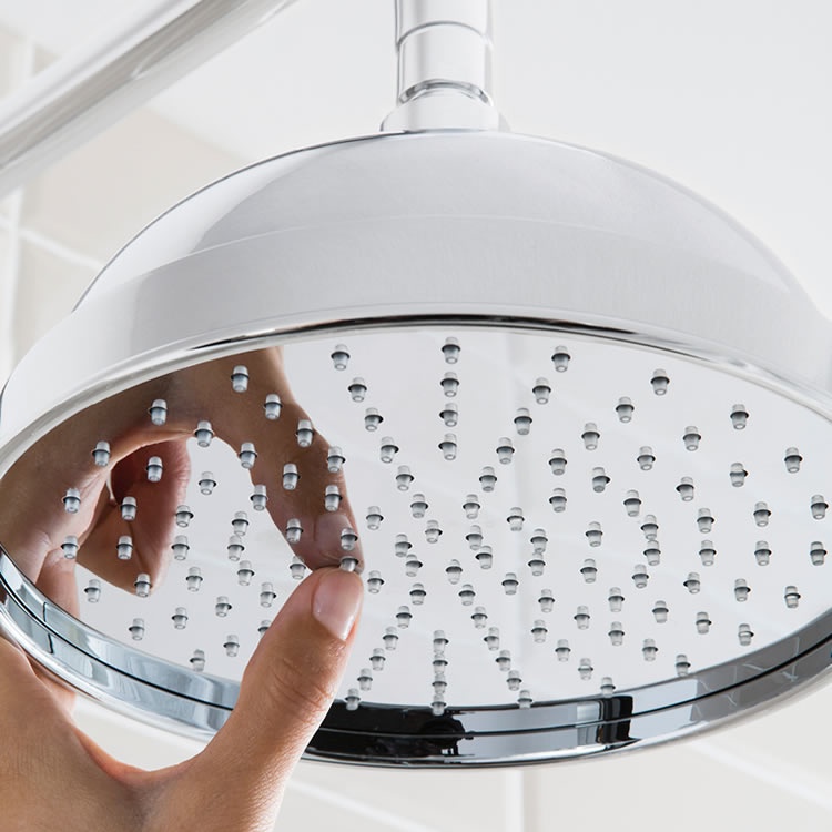 Crosswater Belgravia Chrome 200mm Easy Clean Shower Head Sanctuary