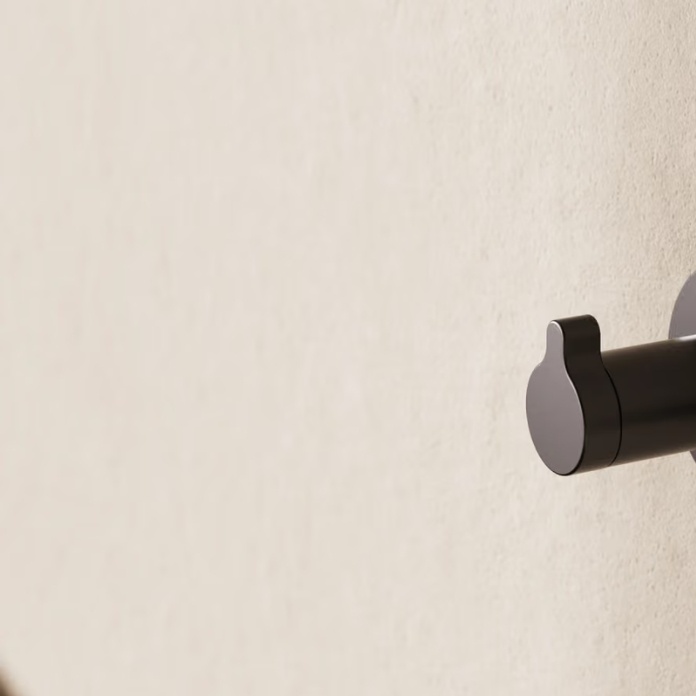 Crosswater Mada Matt Black Robe Hook | Sanctuary Bathrooms