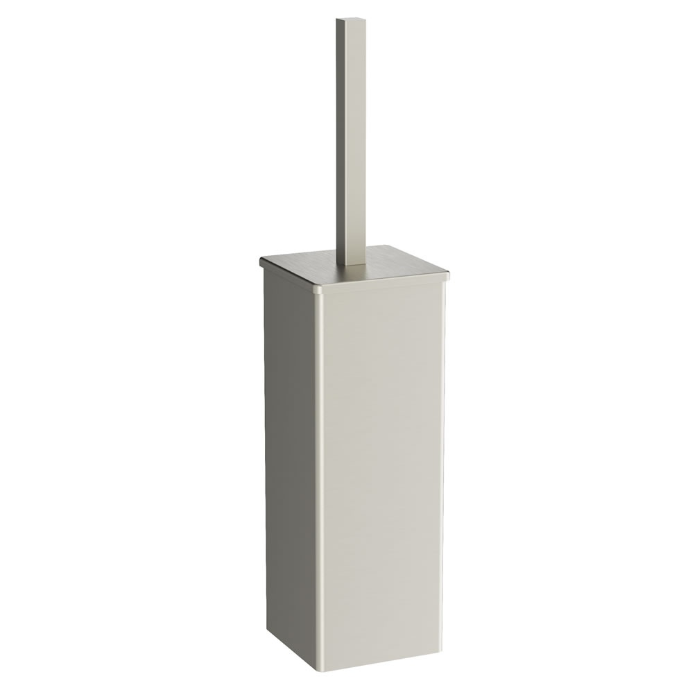 Lifestyle image of Crosswater Rotar Brushed Stainless Steel Toilet Brush Set