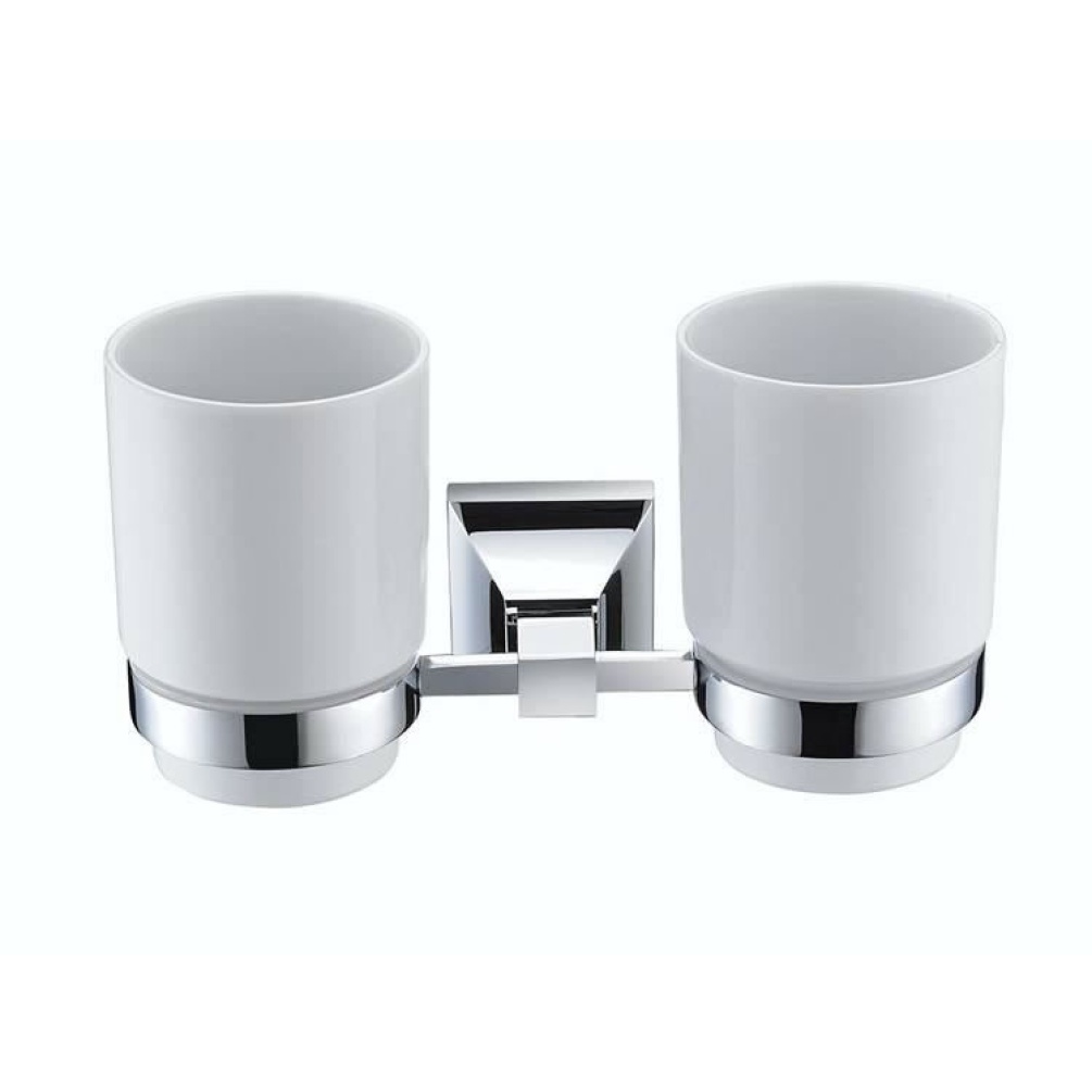Heritage Chancery Chrome Double Tumbler & Holder