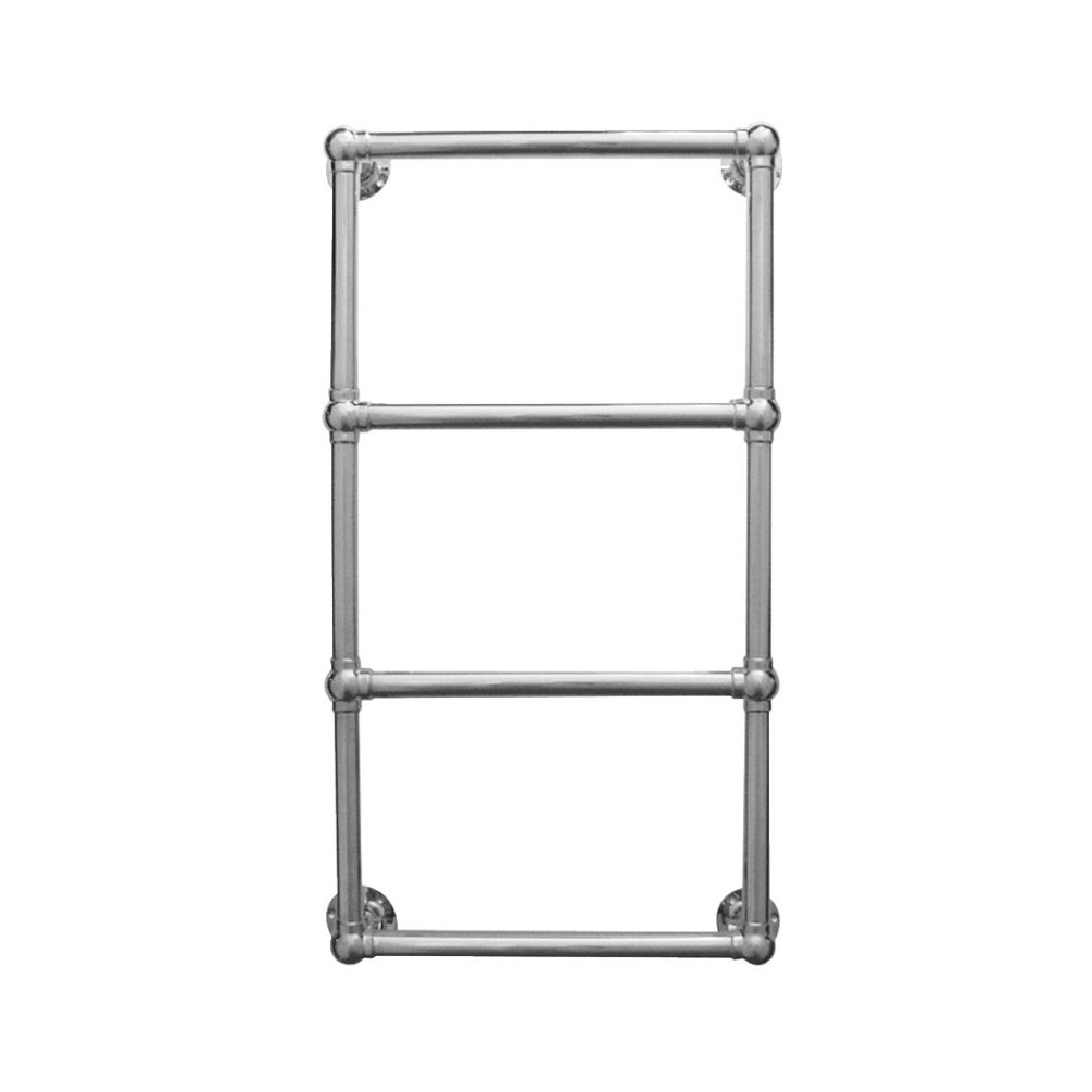 Cut out image of the The Sussex Range by JIS Fletching 910mm x 520mm Polished Stainless Steel Electric Towel Rail