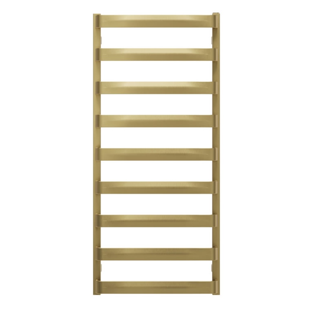 Cutout image of Crosswater Air Brushed Brass Towel Warmer 1150mm