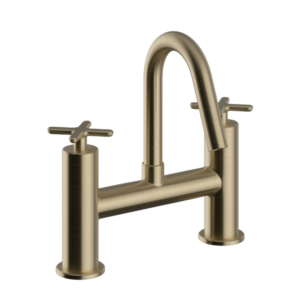 Heritage Salcombe Brushed Brass Bath Filler