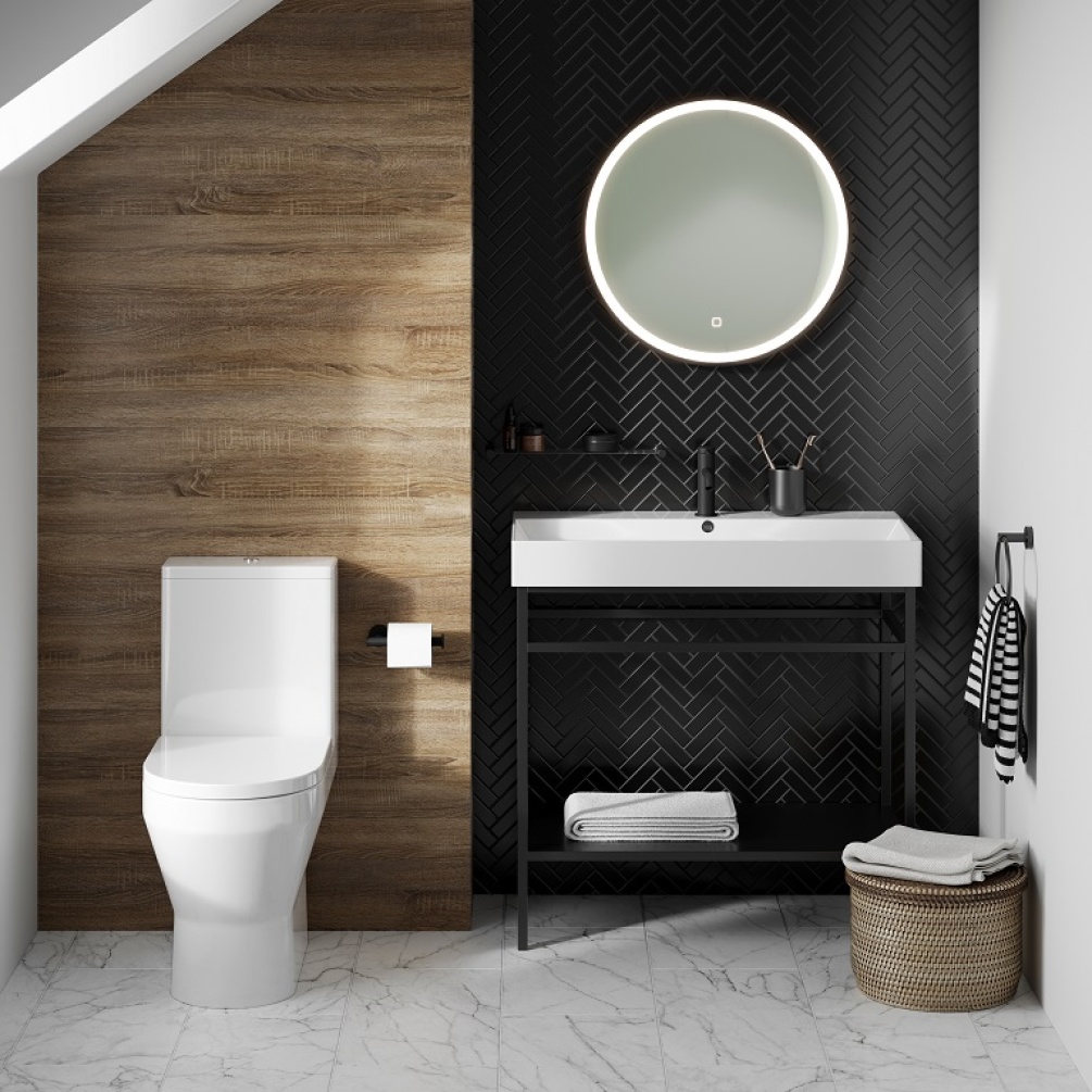 Lifestyle photo of Britton Bathrooms Curve2 Back to Wall Close Coupled WC & Seat