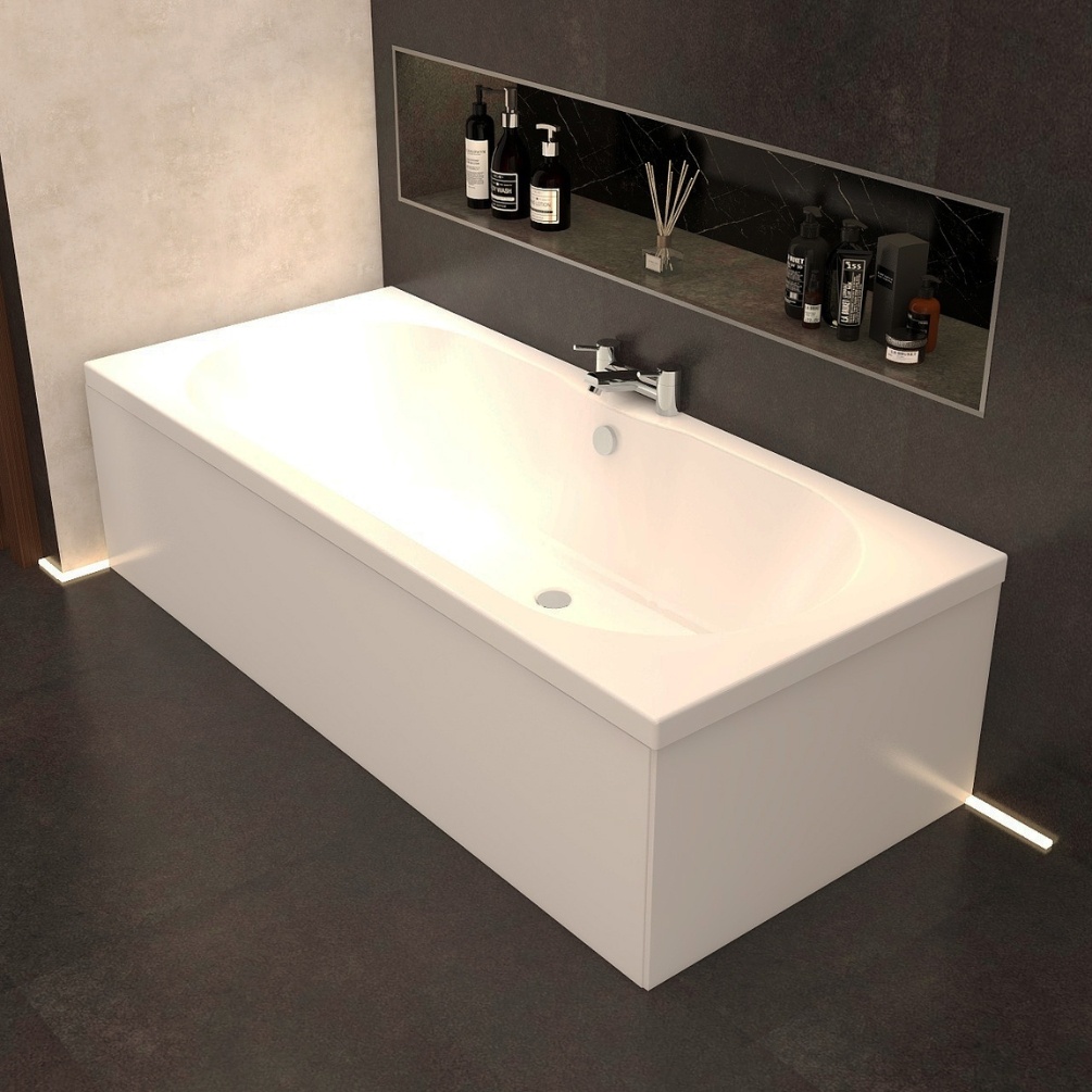 Imex Arco 1800mm x 800mm Premiercast Double Ended Bath Lifestyle