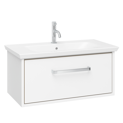 Photo of Crosswater Arena Pure White Gloss 700mm Console Unit & Basin