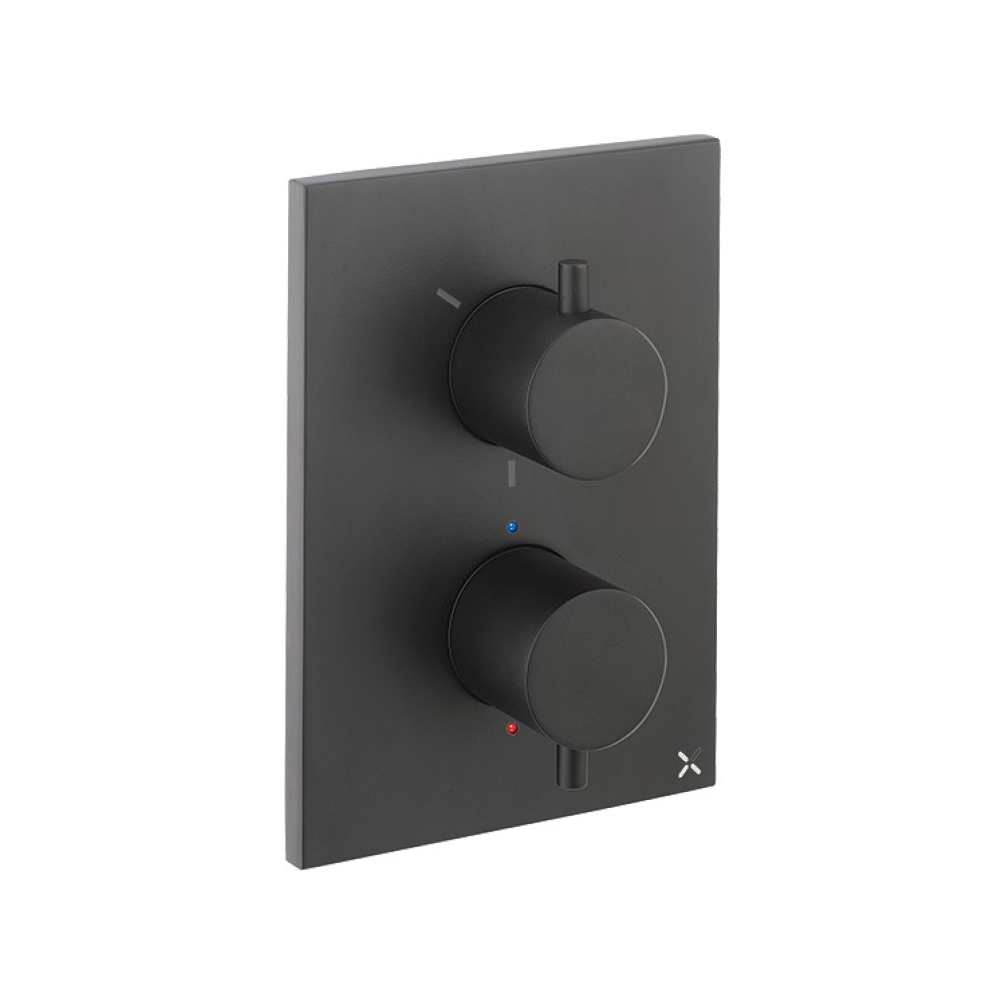 Photo of Crosswater MPRO Matt Black Crossbox 2500 Valve Cutout