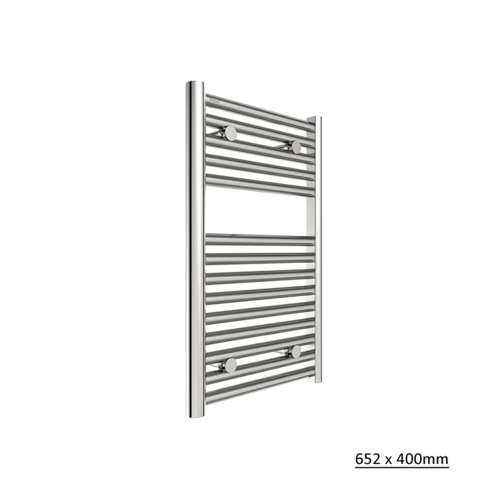 Photo of Tissino Hugo2 Chrome Heated Towel Rail 652 x 400mm Cutout