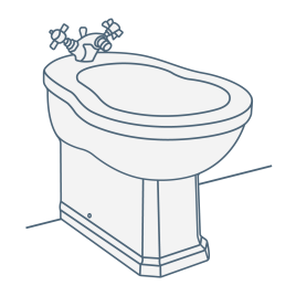 iconography image of a floorstanding bidet
