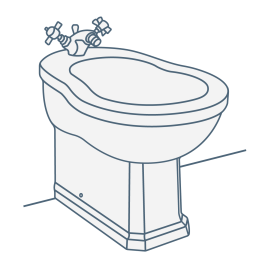 iconography image of a floorstanding bidet