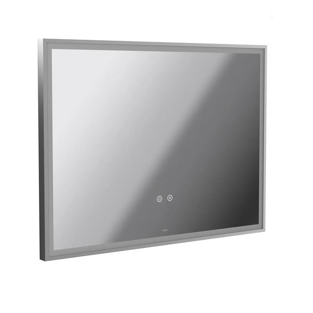 Vado Safari Satin Chrome 800mm Illuminated Mirror