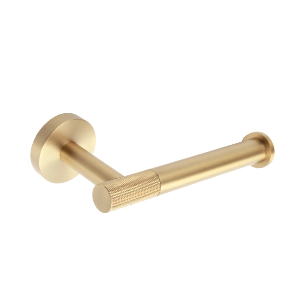 Photo of Origins Living Turner Open Toilet Roll Holder in Brushed Brass