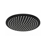 Cutout image of TED Matt Black 250mm Round Rainfall Shower Head