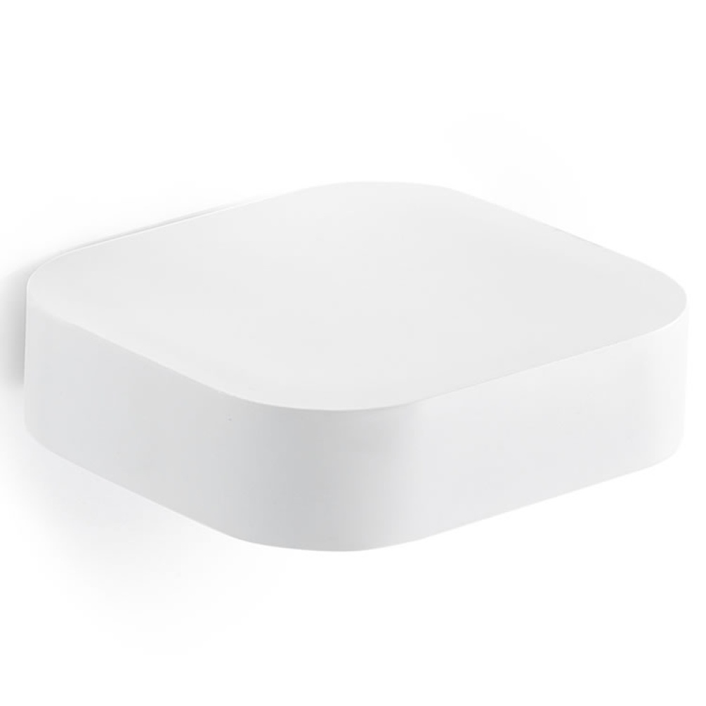Cutout image of Origins Living Gedy Outline Metal Soap Dish white.