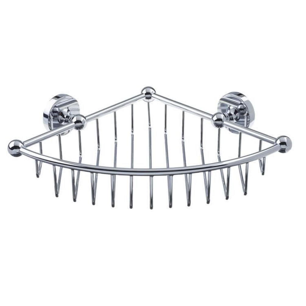 Heritage Chrome Corner Wire Basket Image