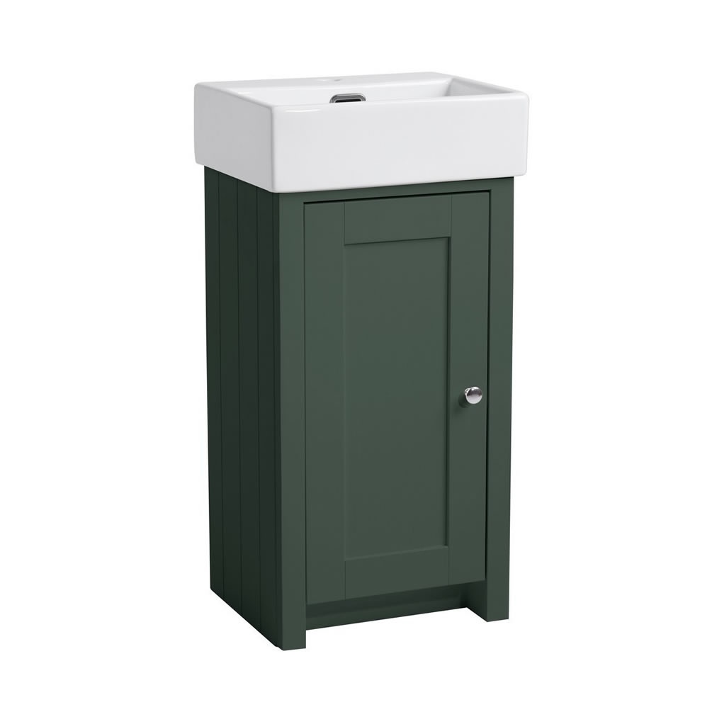 Tavistock Lansdown 430mm Matt Sherwood Green Cloakroom Unit & Basin