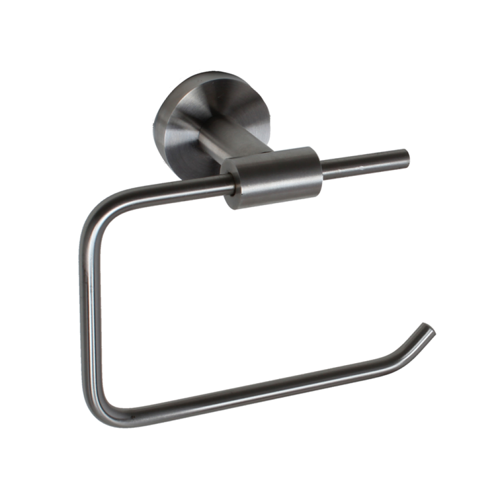 Product Cut out image of the JTP Inox Brushed Stainless Steel Toilet Roll Holder