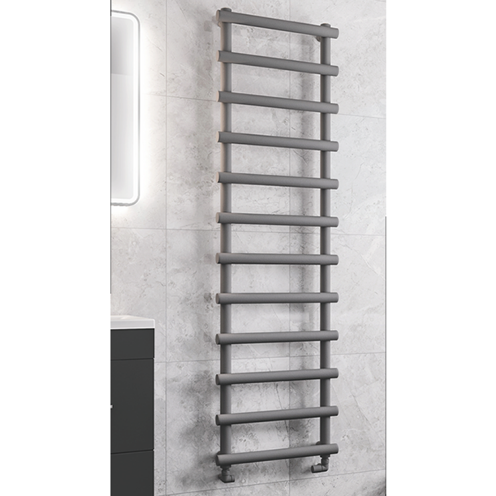 Photo of Eastbrook Marlow Designer Heated Towel Rail - Matt Grey Cutout