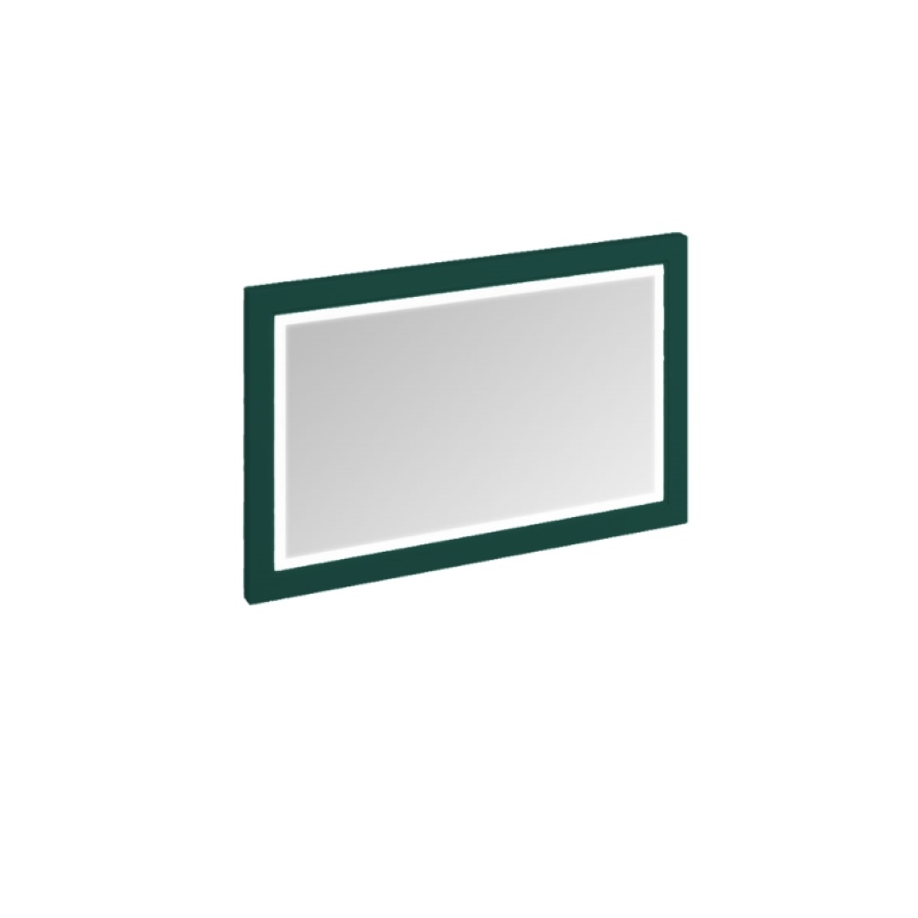 Product Cut out image of the Burlington Matt Green 1200mm Framed Mirror with LED Illumination