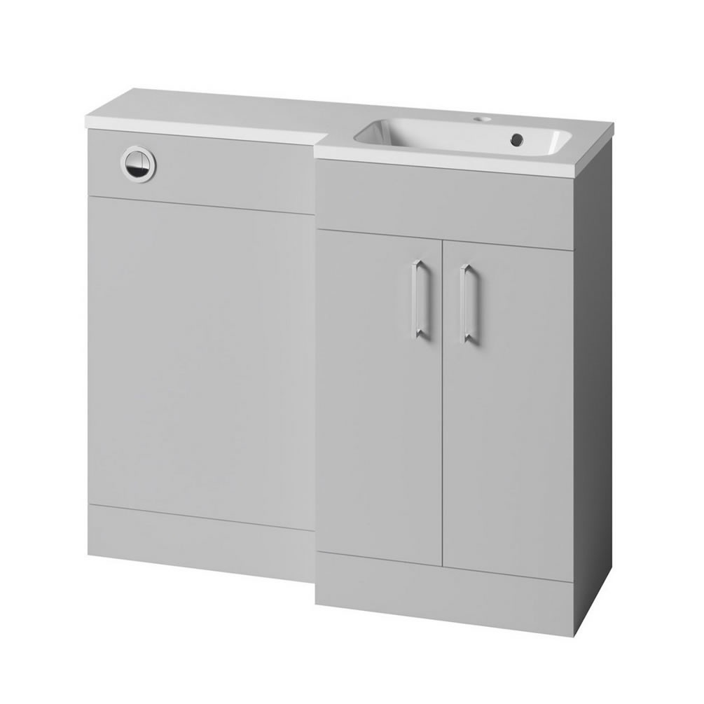 Tavistock Nexus 1000mm Gloss Light Grey Vanity Unit & Basin Combination - Right Hand Version