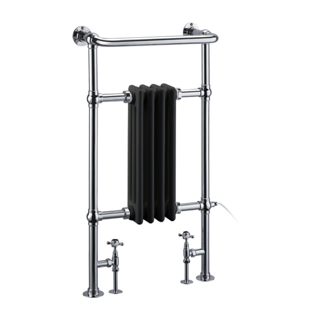Product Cut out image of the Burlington Bloomsbury Black Radiator