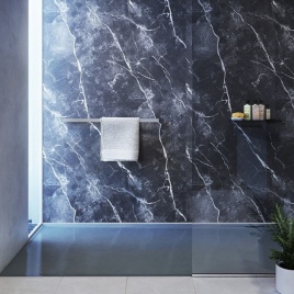 Cut out image of the SW68 Showerwall Phantom Marble Laminate Wall