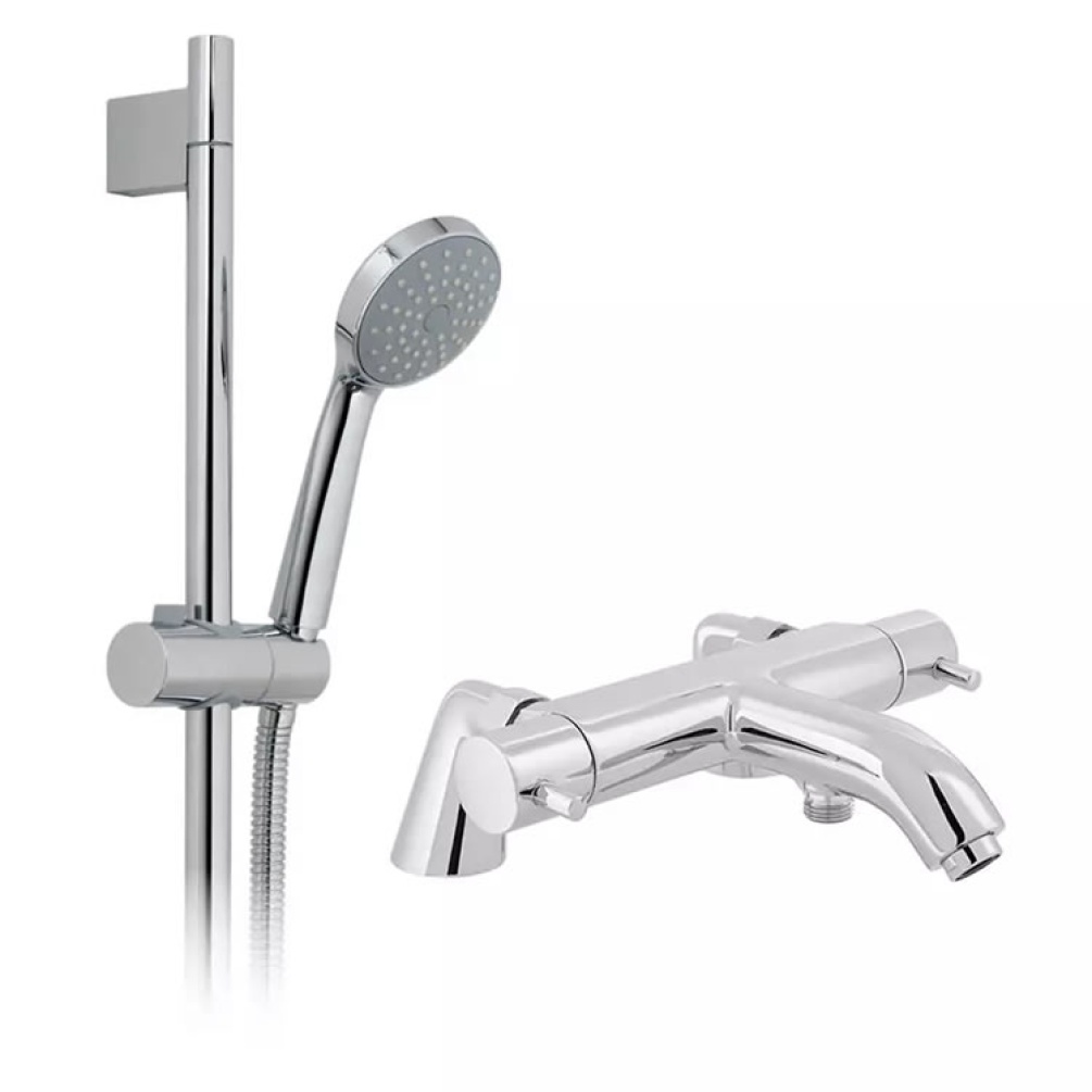Cutout image of Vado Celsius Exposed Thermostatic Bath Shower Set