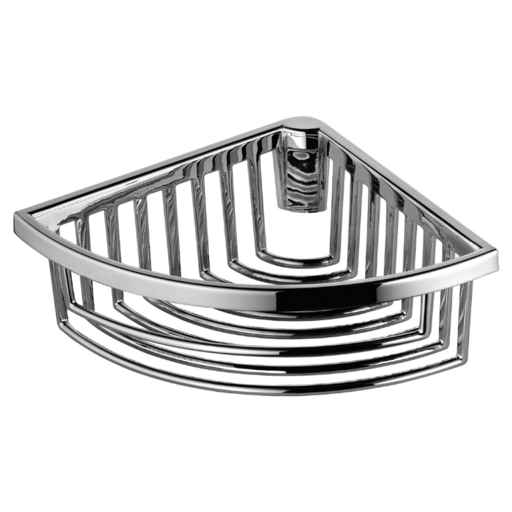 Product Cut out image of Keuco Chrome Round Corner Wire Shower Basket 24944 010100