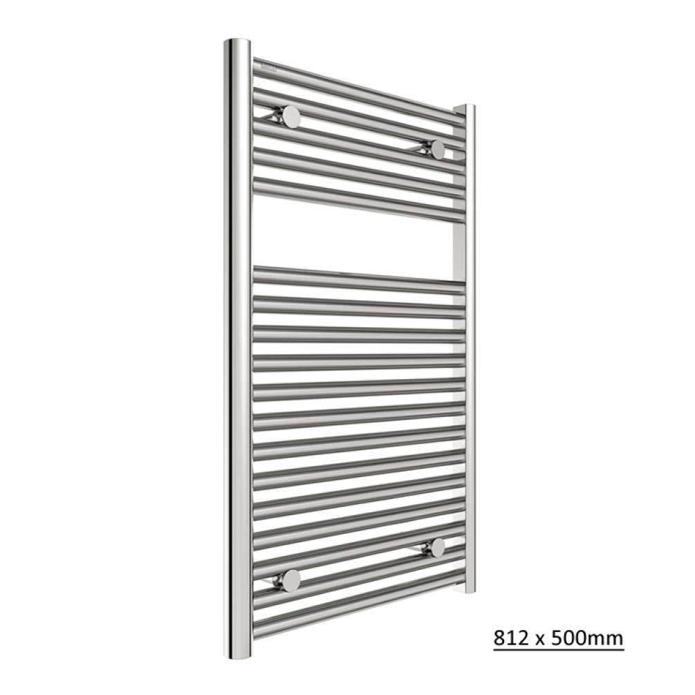 Photo of Tissino Hugo2 Chrome Heated Towel Rail 812 x 500mm Cutout