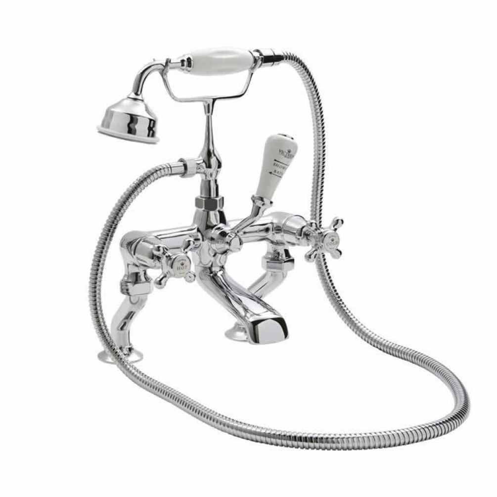 BC Designs Victrion Crosshead Bath Shower Mixer & Handset