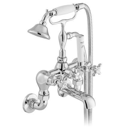 Cutout image of Booth & Co. Axbridge Cross Wall-Mounted Bath Shower Mixer
