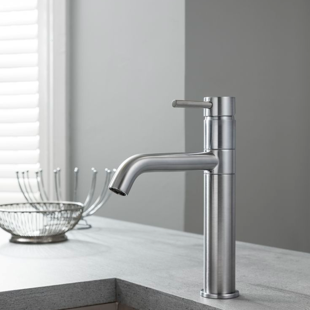 Product Lifestyle image of the Crosswater Design Stainless Steel Single Lever Kitchen Mixer