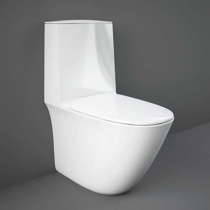 Photo Of RAK Sensation Rimless Touchless Flush Close Coupled WC, Cistern & Seat