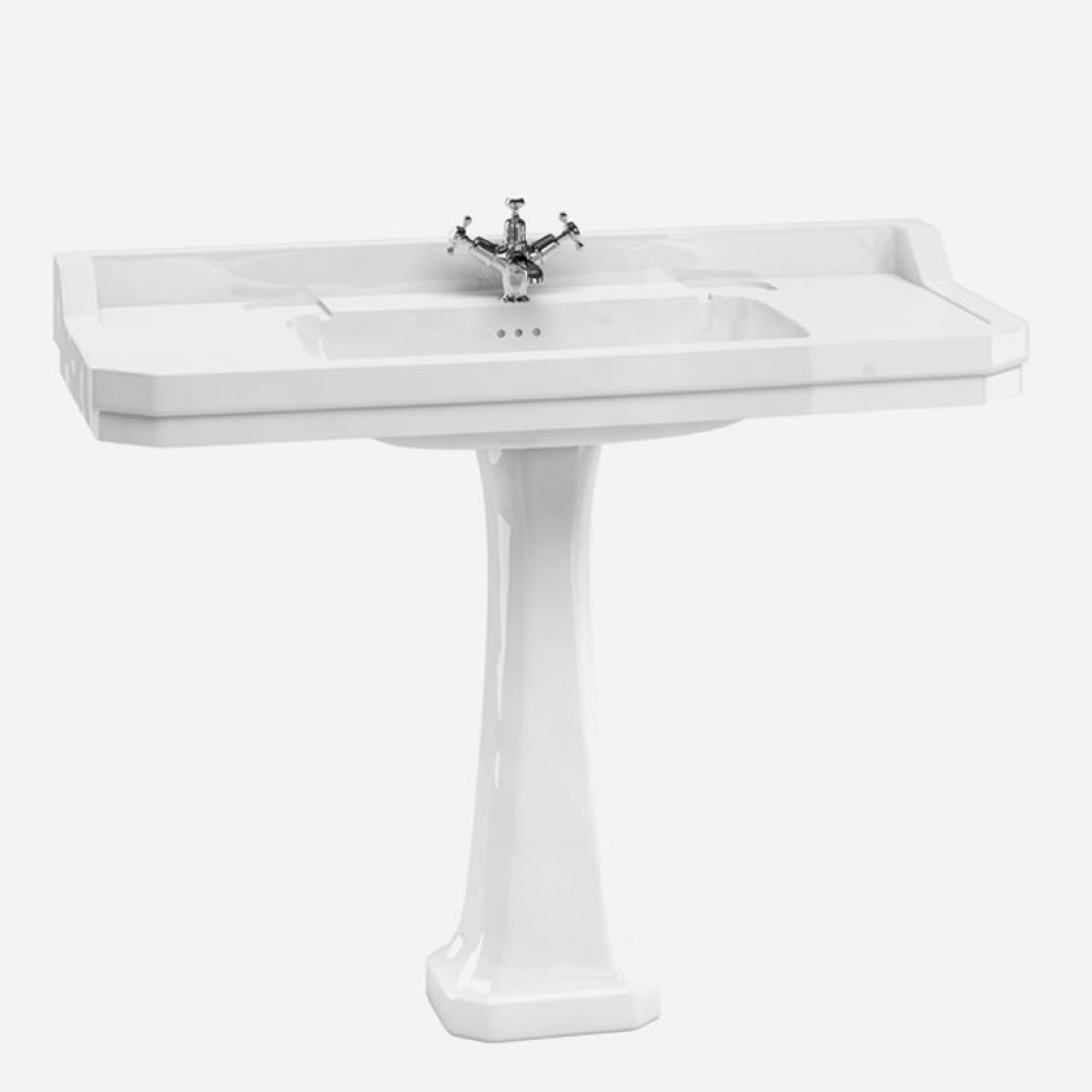 Product Cut out image of the Burlington Edwardian 1200mm Basin & Pedestal