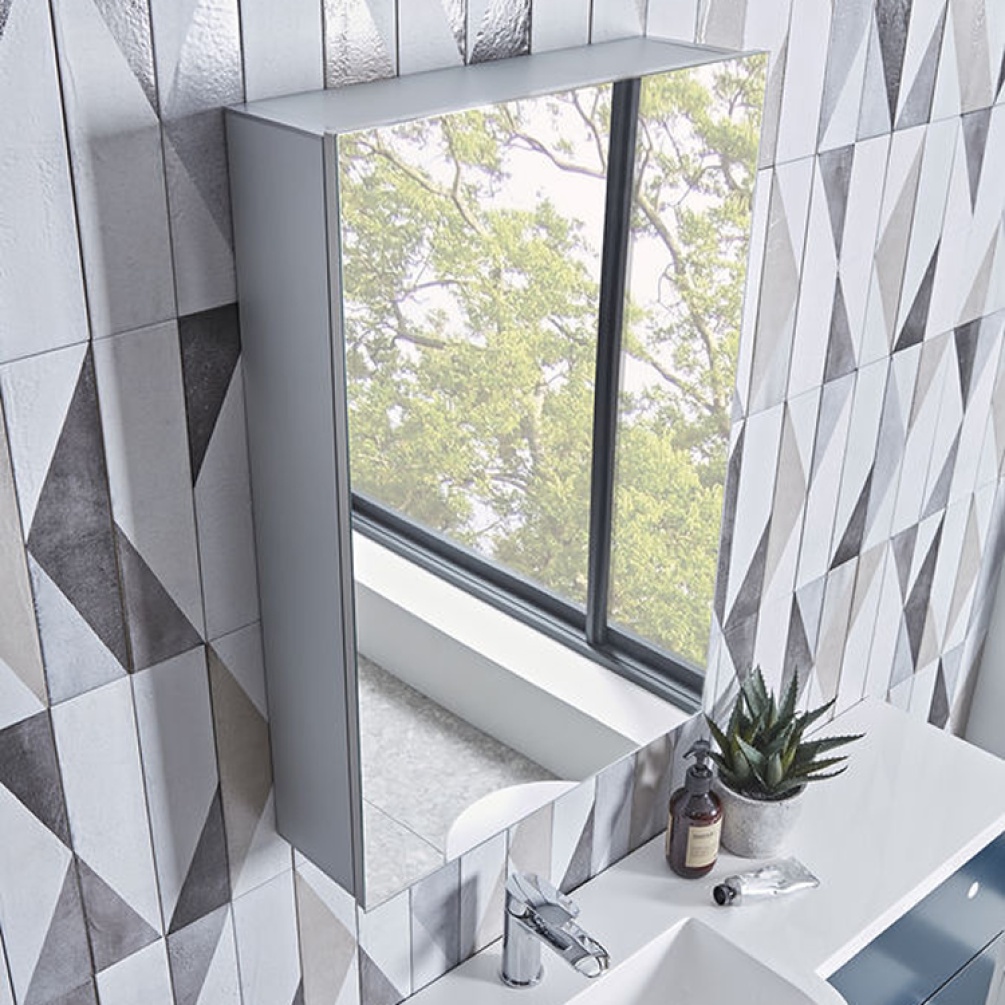 Photo of Tavistock Balance Single Door Mirror Cabinet - Lifestyle