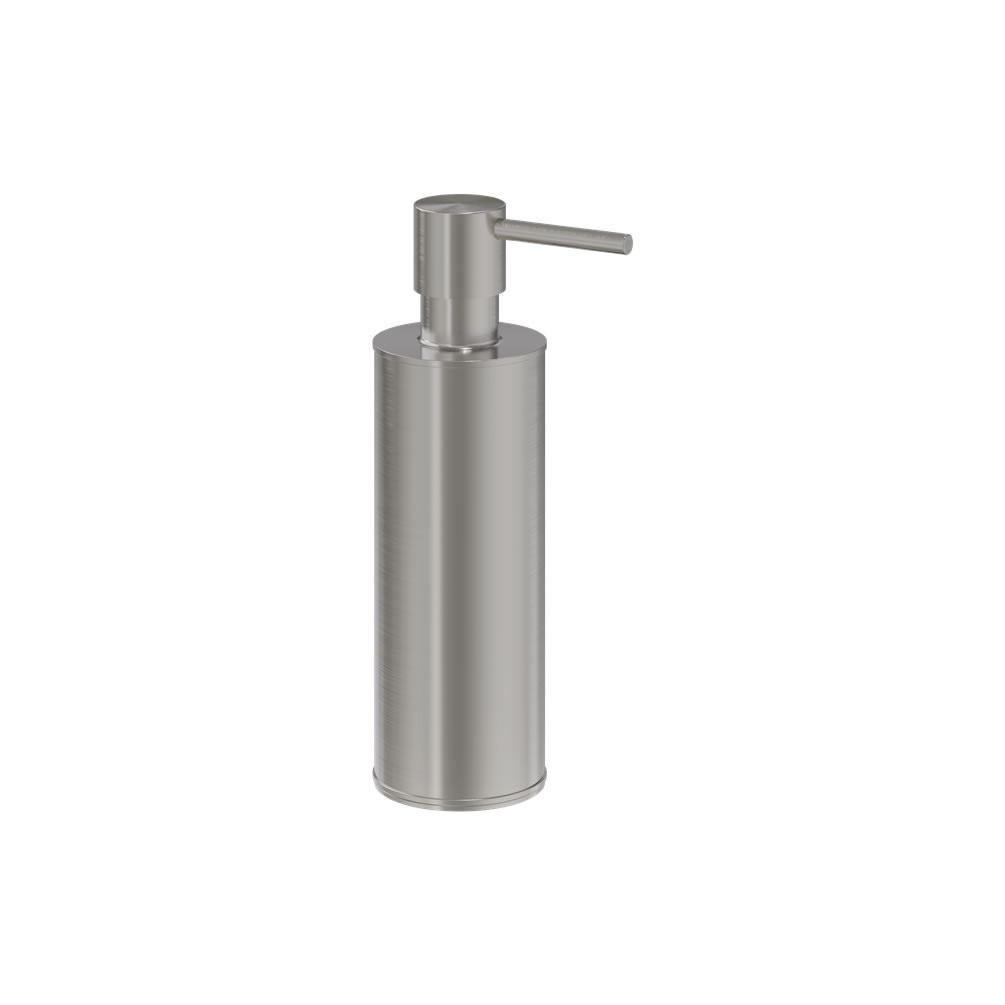 Cutout image of Crosswater MPRO Brushed Stainless Steel Freestanding Soap Dispenser