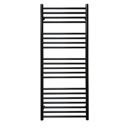 JIS Sussex Ashdown 1250mm x 520mm Black Electric Towel Rail