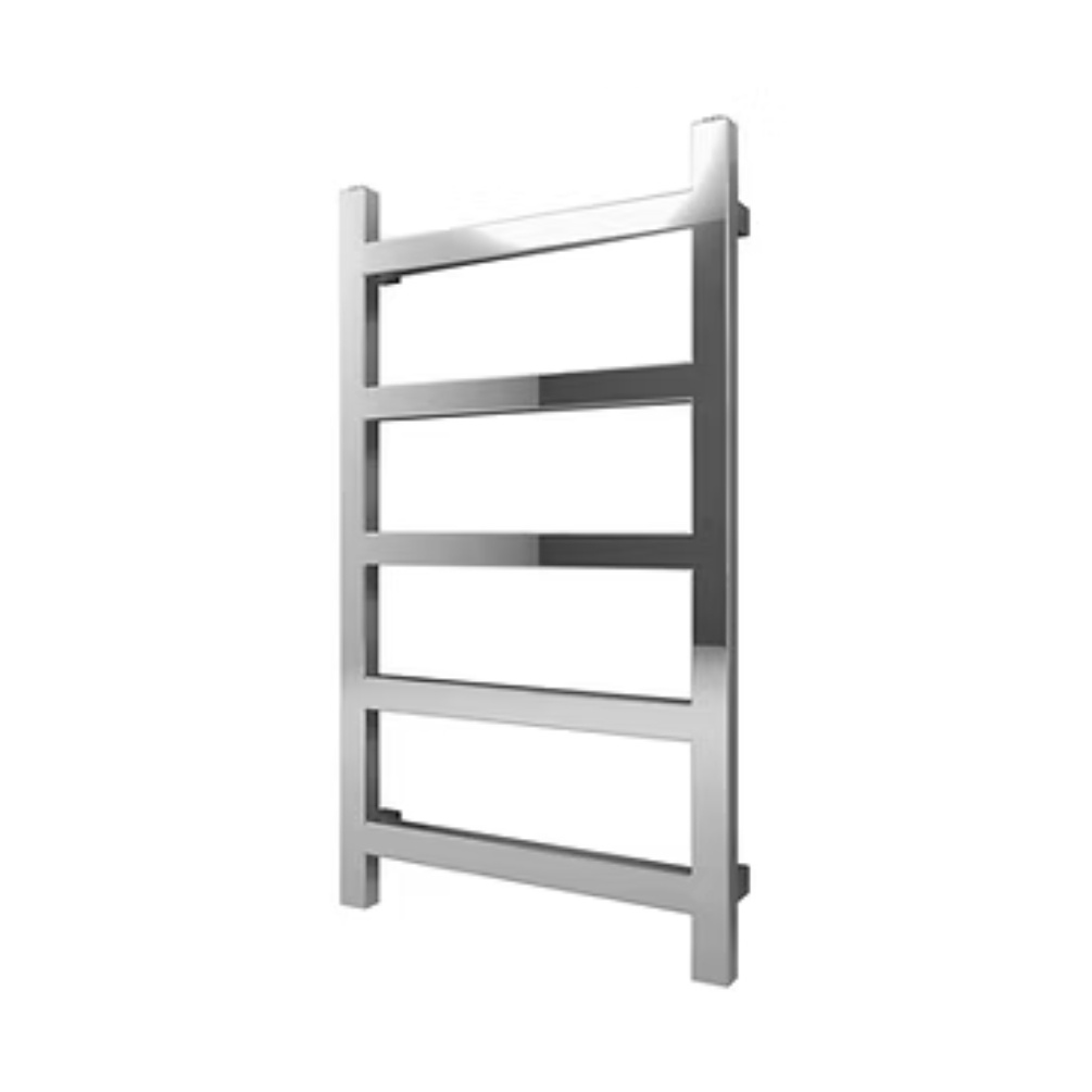Product cut out image of the Radox Eros 875mm x 500mm Chrome Heated Towel Rail