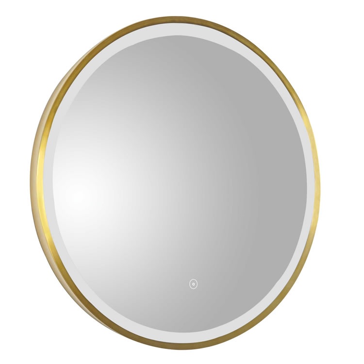 JTP Vos Brass LED Bathroom Mirror Sanctuary Bathrooms