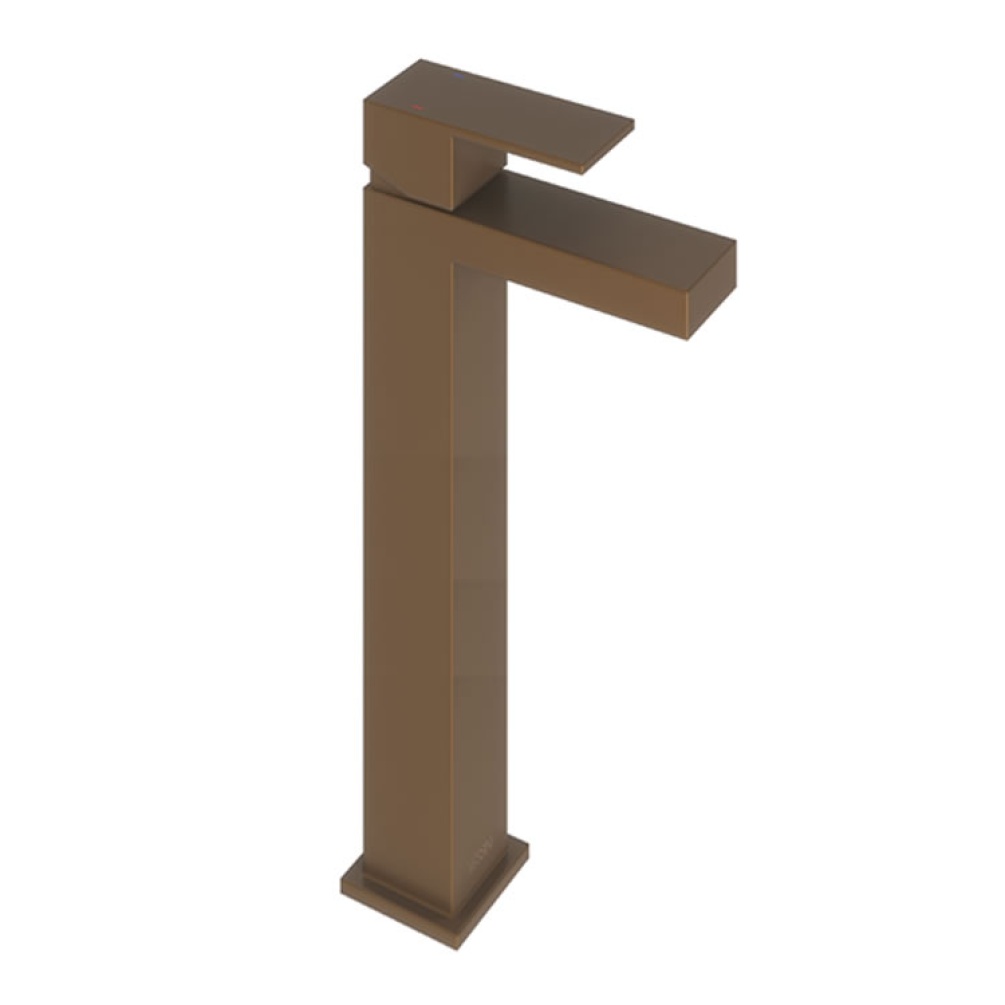 Product Cut out image of the Abacus Plan Brushed Bronze Tall Mono Basin Mixer