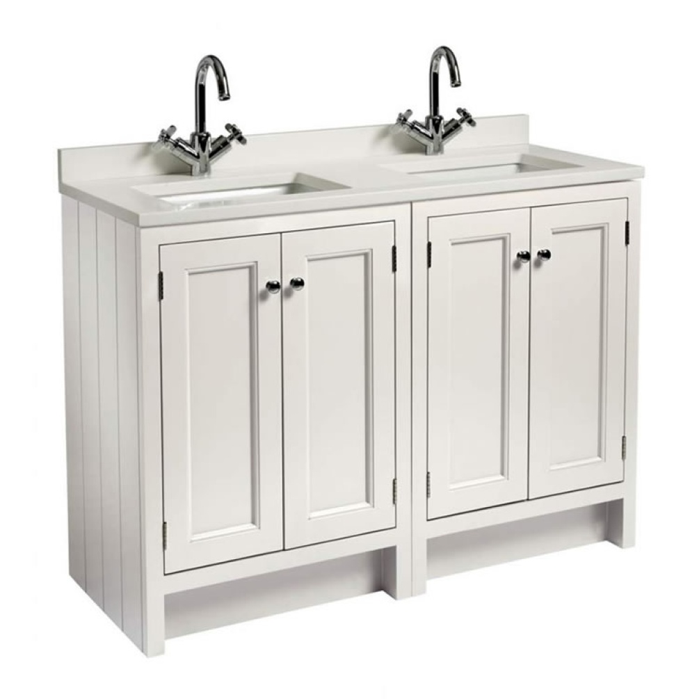 Photo of Roper Rhodes Hampton 1200mm Chalk White Underslung Vanity Unit with Basin & Worktop