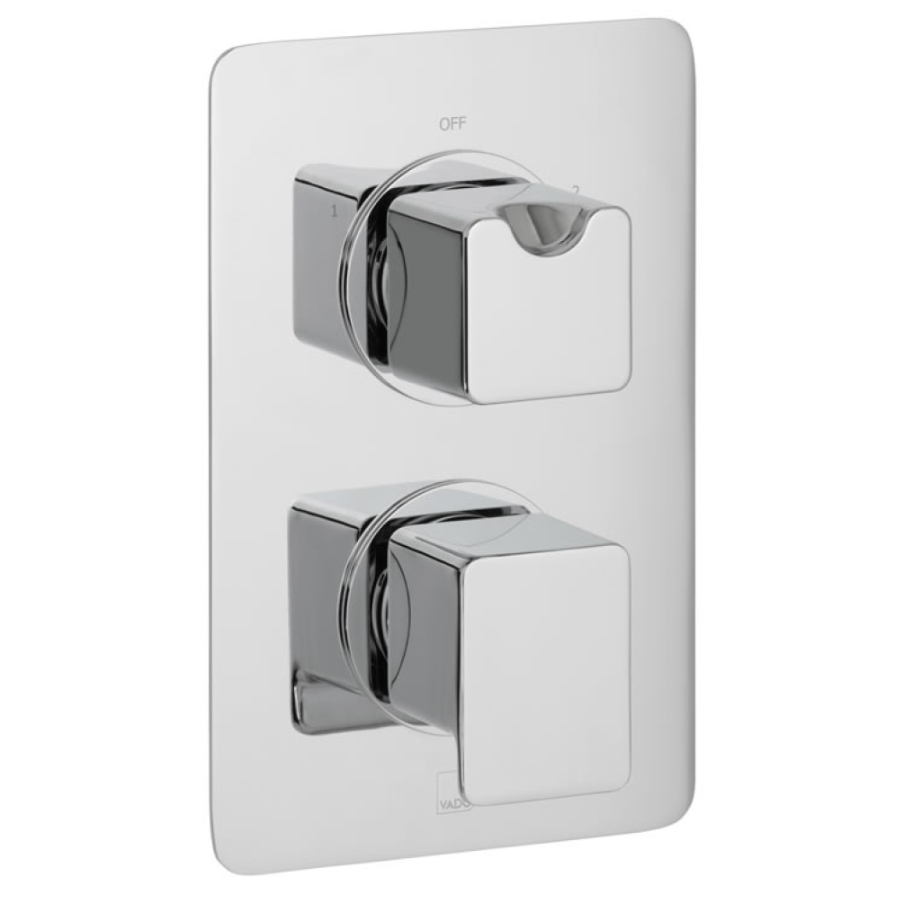 Cutout image of Vado Phase 2 Outlet, 2 Handle Thermostatic Valve.